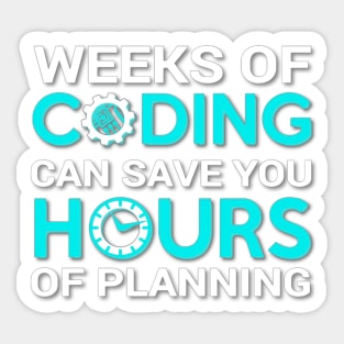 Weeks of coding Sticker